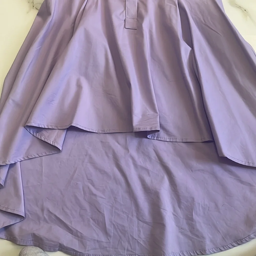 New York & Company Purple high low shirt size small - Picture 2 of 6
